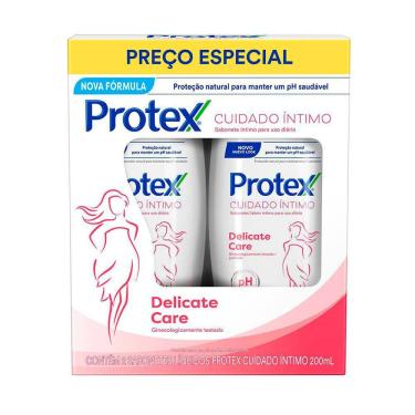 Imagem de Sabonete Liquido Intimo Protex Cuidado Intimo Delicate Care 2 Unidade 200ml Preço Especial