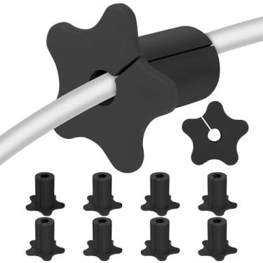 Imagem de Kit de roteamento de cabos Starlink de 10 peças para orifício de parede de 1,5 cm, passagem de cabo de parede para acessórios Starlink, ilhós de silicone perfurado, bucha de cabos para cabos Ethernet