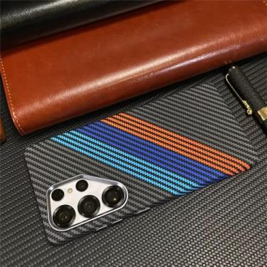 Imagem de Capa de celular para Samsung Galaxy S25 S24 S23 Ultra Plus, textura de fibra de carbono, carregamento sem fio, capa rígida para PC, T9, para Galaxy S25 Plus