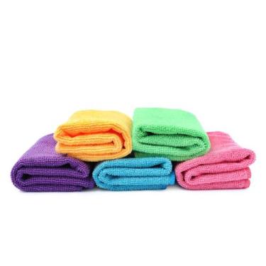 Imagem de Kit 10 Toalha Microfibra Limpa Vidro Flanela Magica - Pano a Pano