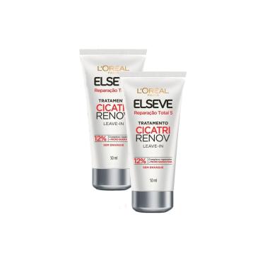Imagem de Kit 2 Leave In de Tratamento L`Oréal Paris Elseve Cicatri Renov 50ml