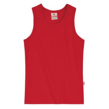 Imagem de Blusa infantil vermelha menina cotton brandili, Vermelho, 10