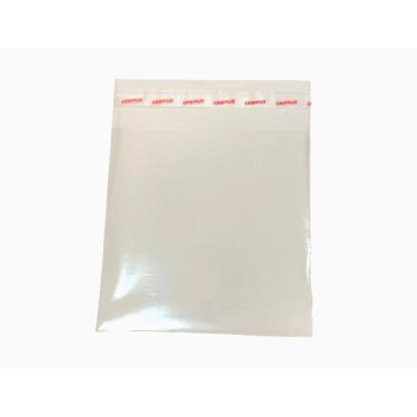 Imagem de Saco Plástico Adesivado 8x10+3cm Transparente Cromus Com 100 Unidades