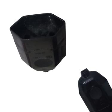 Imagem de Tomada Fêmea 2P+T 20A e 10A Preto Desmontável - Certificado pelo INMETRO