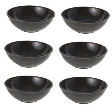 Imagem de 6Un Tigela Bowl 700Ml Salada Petiscos Preto