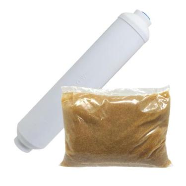 Imagem de Refil Deionizador Compacto Resina Mb400 400g + Declorador Side by Side