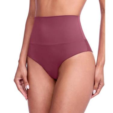 Imagem de Calcinha Modeladora Fio Dental Disfarça Barriga Plie 50315, GG, Tamara