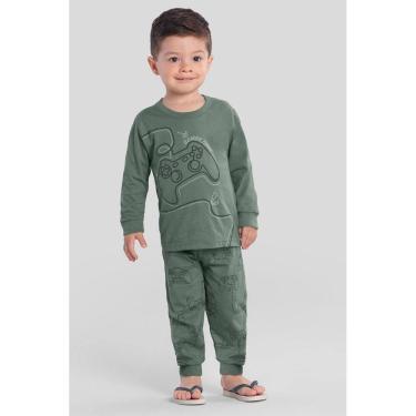 Imagem de Pijama infantil menino de games em puff Brandili