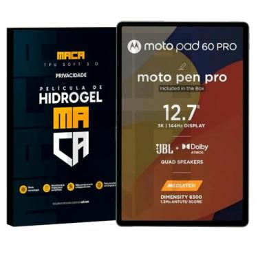 Imagem de Película Hidrogel Frontal Moto Pad 60 Pro Privacidade MACA