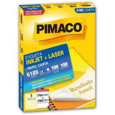 Imagem de Etiqueta Carta 6185 100 Fls 279,4 X 215,9 Mm - Pimaco
