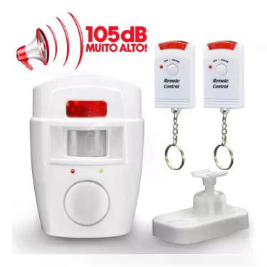 Imagem de Kit Alarme Sem Fio Residencial Apt Comercial com 2 Controle Remoto