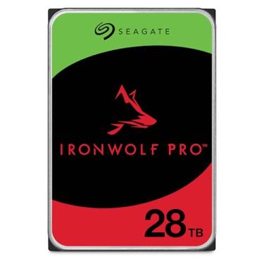 Imagem de Seagate Disco rígido interno IronWolf Pro 28TB Enterprise NAS – CMR 3,5 polegadas SATA 6Gb/s 7200 RPM 512MB Cache para armazenamento conectado à rede RAID, serviços de resgate (ST28000NT000)