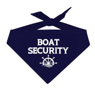Imagem de Cachecol para cães de segurança de barco, bandanas azuis escuras para animais de estimação, lenço de barco para cães, essencial para cães, bandana engraçada para cães, acessórios para amantes de cães