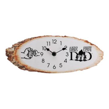 Imagem de Relógio de parede criativo com design de dia dos pais 30 cm silencioso