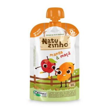 Imagem de Papinha Orgânica Bebe Manga Maçã Vegana 99g Natuzinho