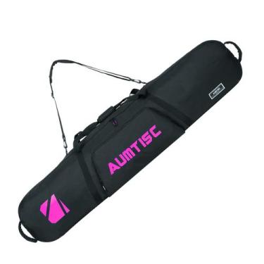 Imagem de Bolsa de snowboard AUMTISC acolchoada para viagens aéreas 165 cm rosa