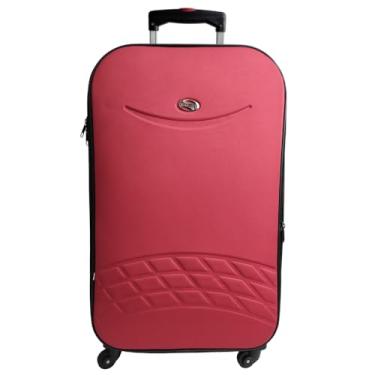 Imagem de Mala de viagem 28Kg Giratória 360° com zíper Expansivo Forrada e Resistente (Vermelho)