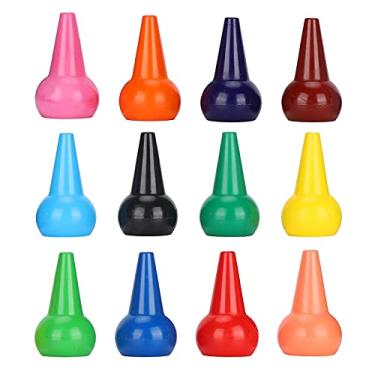 Imagem de Giz de cera seguro de parafina de grau alimentício 3D, palitos empilháveis de 12 cores, por mais de 3 anos