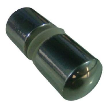 Imagem de Puxador Duplo Box Vidro Temperado Blindex Alumínio Maciço - KMP, Croma