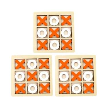 Imagem de Jogo De Xadrez Mini De Madeira Montessori Brinquedo Educativo Para Cri