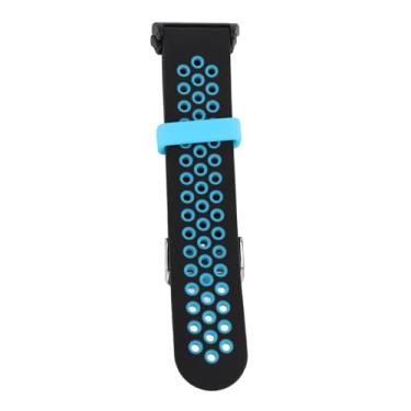 Imagem de Generic Pulseira de Relógio de Silicone, Pulseira de Relógio Esportivo de Liberação Rápida da Moda para Inteligente (Preto Azul)