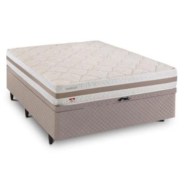 Imagem de Cama Baú Casal Herval Amsterdã, Molas Ensacadas, 68x138x188 cm