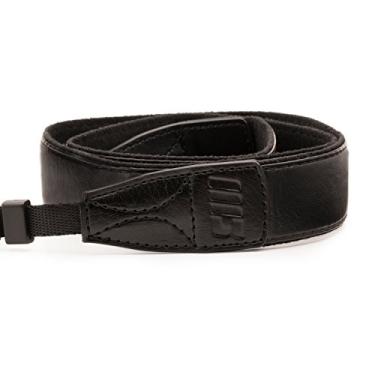 Imagem de MegaGear MG1518 SLR, câmera de couro DSLR para ombro ou pescoço para Canon, Nikon, Samsung, Olympus, Sony, Fujifilm, Panasonic - Preto