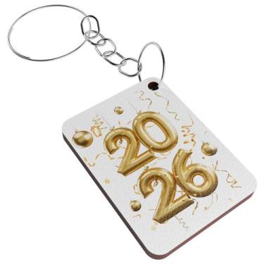 Imagem de Chaveiro Feliz Ano Novo  Lembrancinha Decorativa - R9 Decor, Modelo 5,