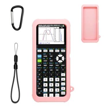 Imagem de Capa para calculadora Texas Instruments TI-84 Plus CE protetora de silicone – à prova de choque, resistente a quedas, manga de borracha macia, antiderrapante, capa de silicone durável para TI-84 Plus