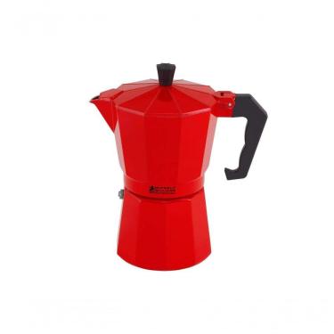Imagem de Cafeteira Italiana Em Alumínio 6 Xícaras Maxwell & Williams Vermelha