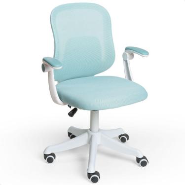 Imagem de Cadeira De Escritório Tela Mesh Diretor Giratória Colorida Verde