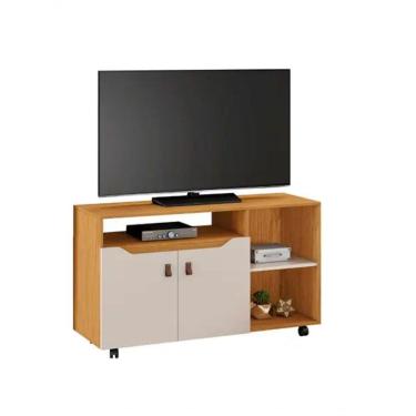 Imagem de Rack Seleto Para Tv Até 49" Jcm Movelaria - Cinamomo/off