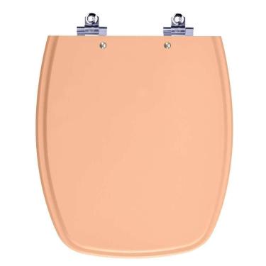 Imagem de Assento Sanitário Laqueado Soft Close Stylus Pessego 73 Para Vaso Celite