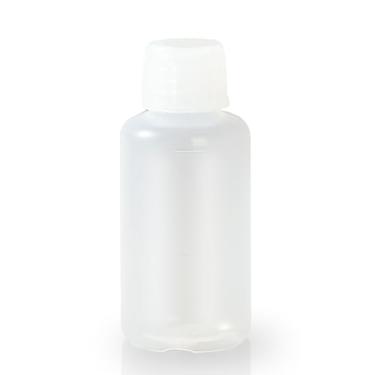 Imagem de ALWSCI Garrafa de boca estreita PFA de 100 ml, frasco de reagente de amostra de plástico de laboratório com tampa de rosca, fundo de metal traço ultrabaixo para ICP-MS, semicondutor, armazenamento