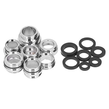 Imagem de Estink 7pcs Adaptador de Adaptador de Adaptador de Torneira Conjunto de Aerador de Latão Com Junta à Prova de Vazamento para a Mangueira de Jardim Filtro de água da Pia da Cozinha