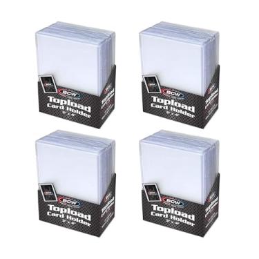 Imagem de BCW Suporte de cartão Topload para cartões colecionáveis padrão, 7,6 cm x 10,16 cm, até 20 pts, 100 unidades