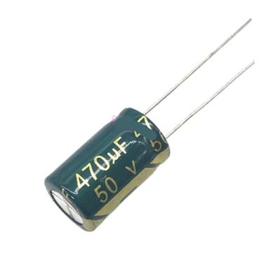 Imagem de 50 pçs/lote S23 alta frequência baixa impedância 50V 470UF Capacitor eletrolítico de alumínio tamanho 10 * 17 470UF 50V 20%