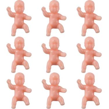 Imagem de ZZYFGH 48 PCS King Cake Babies, 1.2 Inch Mini Babies Tiny Baby for Shower Game, My Water Broke Ice Cube Game, King Cake Baby for Party Decorations（White）
