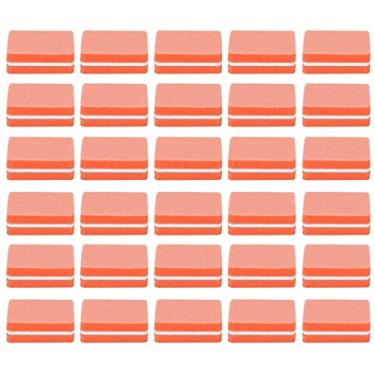 Imagem de Arquivo de lixamento de bloco de buffer de unhas profissional 30pcs núcleo de esponja de alta densidade ferramentas de arte de unhas para manicure pedicure salão de casa unhas de (Laranja)