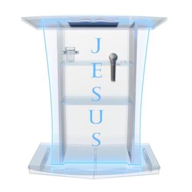 Imagem de Púlpito Bonito Resistente com Led, Gravação Igreja e Empresas - AcriHo