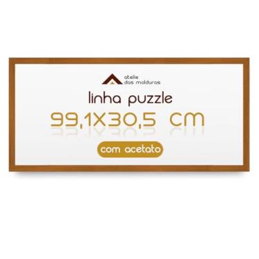 Imagem de Moldura para Quebra Cabeça Game Office Puzzle 1500 Peças 30,5x99,1 com Acetato (Caramelo)
