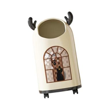 Imagem de Fxzqgnh Lixeira com Rodas, Fácil de Mover, Lixeira Doméstica Multifuncional, Lixeira com Rodinhas para Quarto E Cozinha.