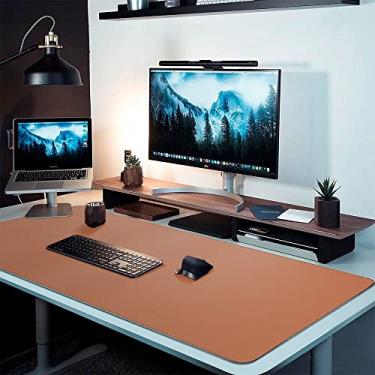 Imagem de Mouse Pad Portátil Minimalista M1 Sintetico Ecológico Ultra 120x60 Caramelo - Masterpad