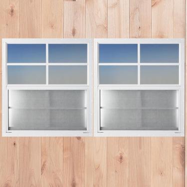 Imagem de Shineforu 2 janelas de galpão de 53 cm x 68 cm, janelas pequenas com vidro temperado - Montagem embutida | Melhor escolha para galinheiro, estufa, garagem, teatro