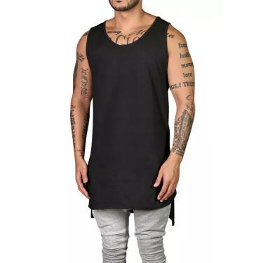 Imagem de Camiseta Regata Swag Lisa Longline Style-Masculino