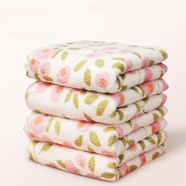 Imagem de Conjunto de 3 toalhas de cozinha e panos de prato 24 x 24 cm, panos de prato super macios absorventes a granel para secar pratos, limpeza das mãos roupas de cozinha multiuso (rosa)