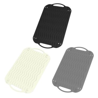 Imagem de Tapete de bancada de silicone dobrável resistente ao calor e almofada antiderrapante para cozinha, cozinhar, assar, jantar, jogo americano multifuncional com isolamento térmico para panelas quentes