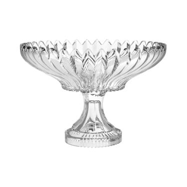 Imagem de Centro De Mesa Em Vidro Com Pé D29,5xa20cm