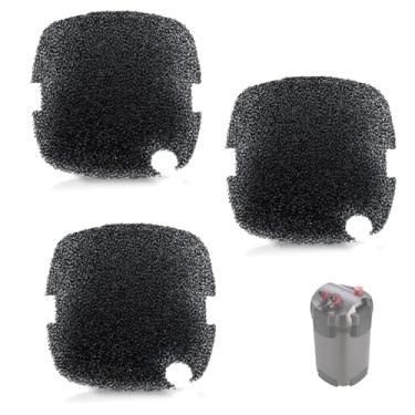 Imagem de doufuhua Espuma de filtro de aquário compatível com filtro Canister Série C e filtros Magniflow 160/220, filtro de aquário Rite-Size S, suporta filtragem de aquário biológica e mecânica, 3 peças
