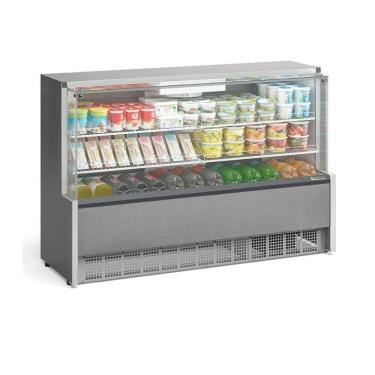 Imagem de Vitrine Refrigerada Ar Forçado Gelopar175 cm Inox 220V GPFA-175R